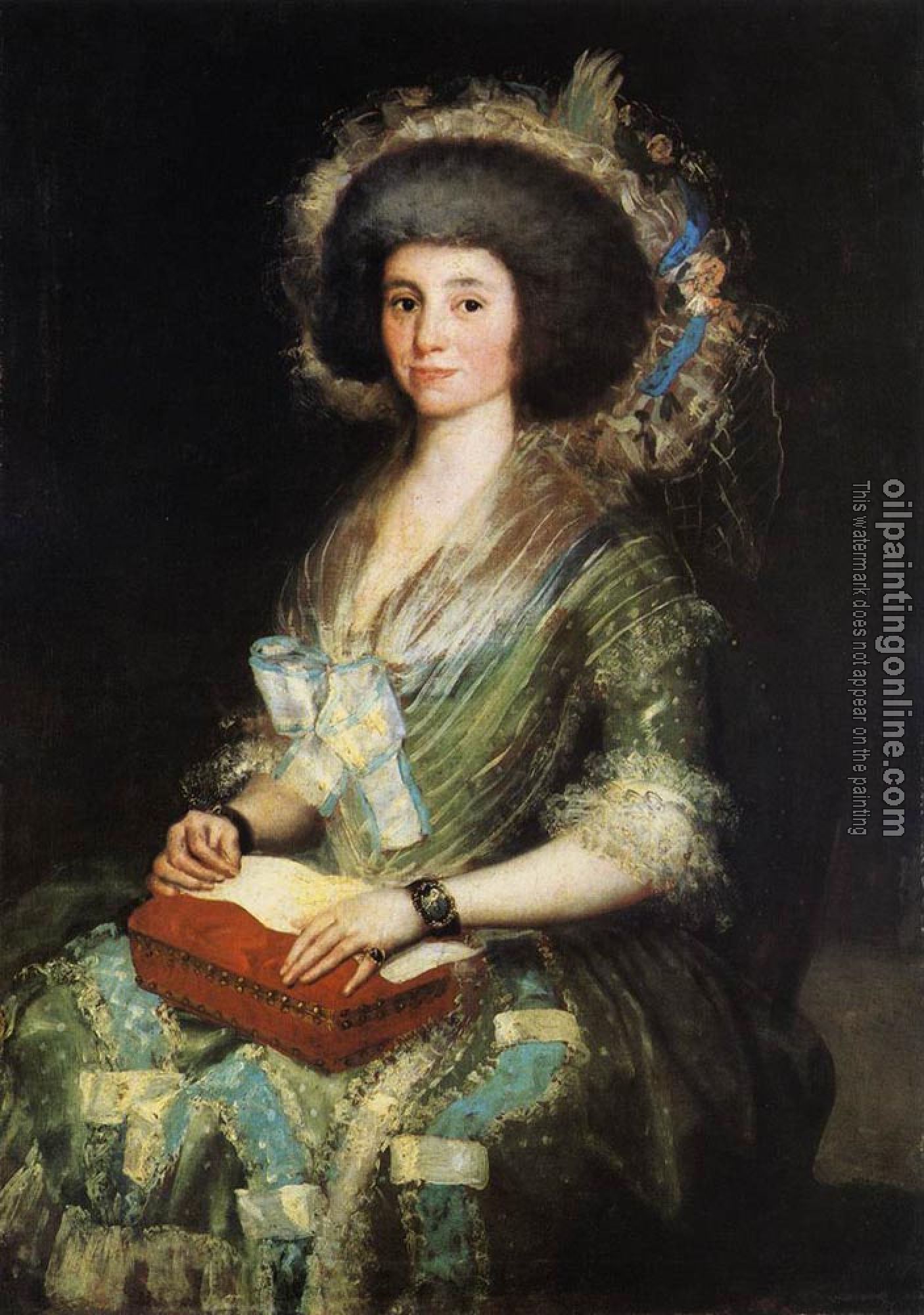 Goya, Francisco de - Portrait of the Wife of Juan Agustin Cean Bermudez